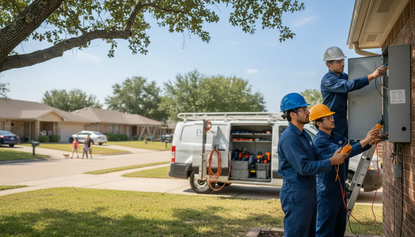 Certified electrician providing emergency electrical services in Cross Timbers, MO